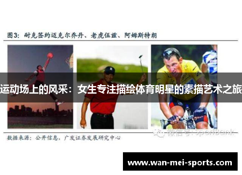 运动场上的风采：女生专注描绘体育明星的素描艺术之旅